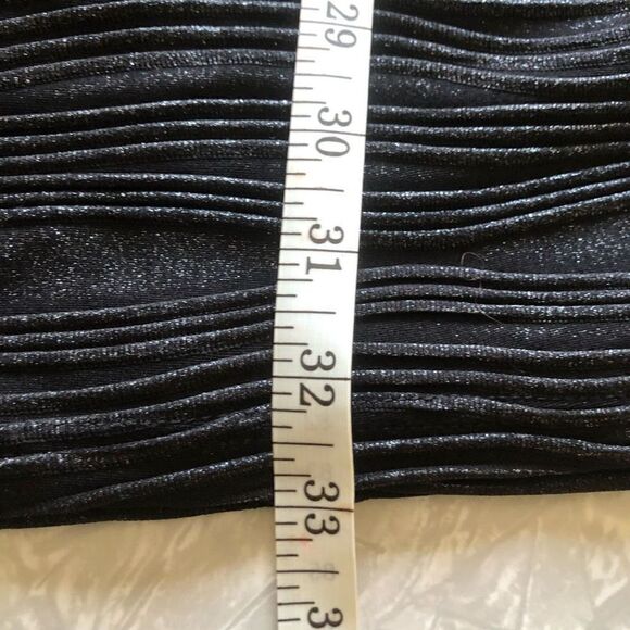 hailey logan by adrianna papel size medium black and silver glittery metallic sh - Picture 9 of 12